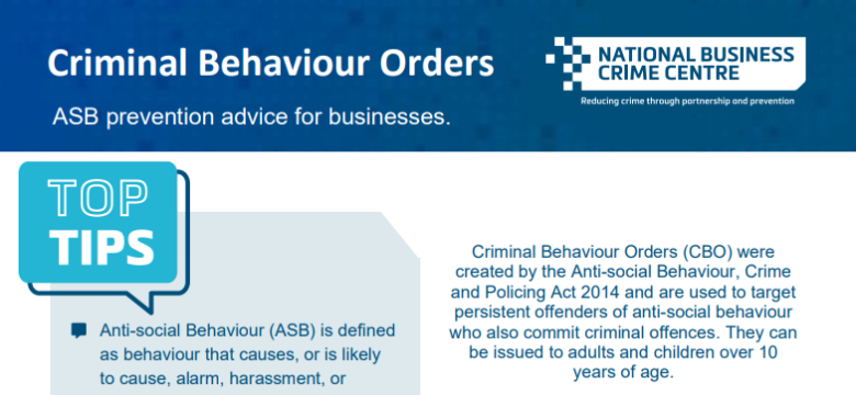 Criminal Behaviour Orders